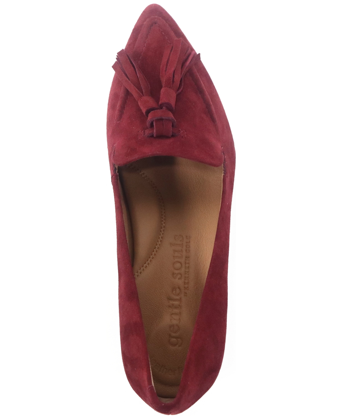 Gentle Souls Women's Glova Tassle Pointy Toe Pumps In Burgundy
