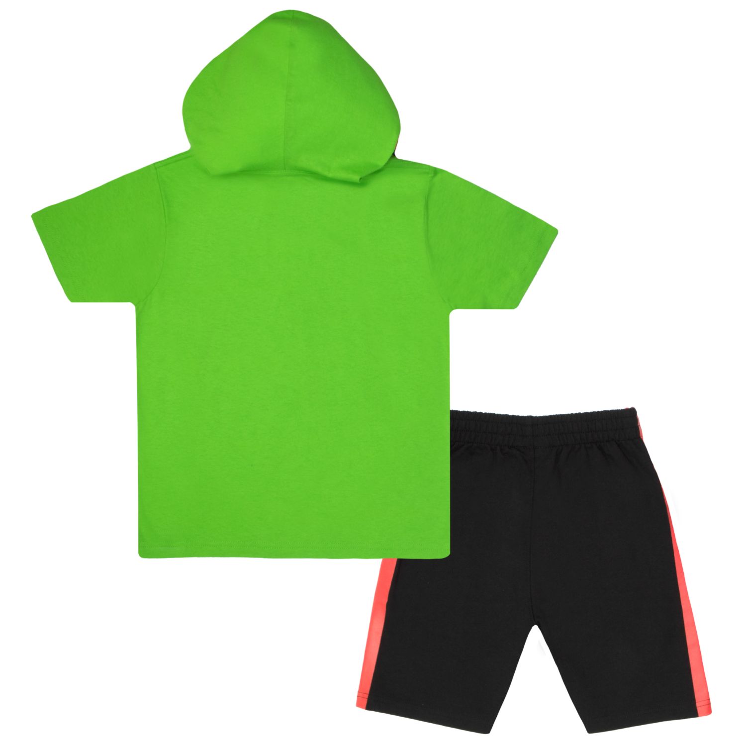 Big Boys Cosplay Hooded T-Shirt and Shorts Set