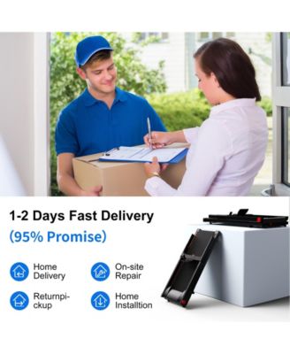 Superun Treadmills for Home with Incline and Handles, 3.0 HP Foldable Treadmill Running Machine with Smart APP