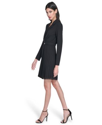 Women's Collared Long-Sleeve Dress