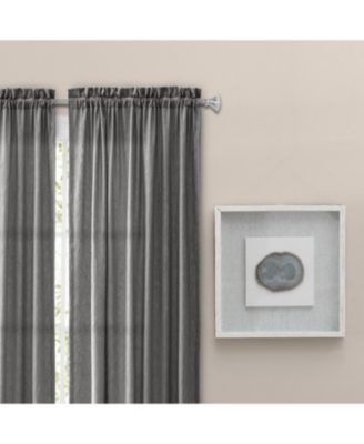 Portland Crushed Taffeta Rod Pocket Tailored Panel - 48" x Grey