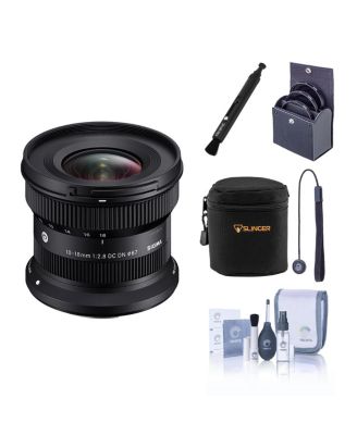 10-18mm f/2.8 DC DN Contemporary Lens for Canon RF, Bundle with 67mm Filter Kit, Soft Lens Case, Lens Cleaner, Lens Cap Tether and Cleaning Kit