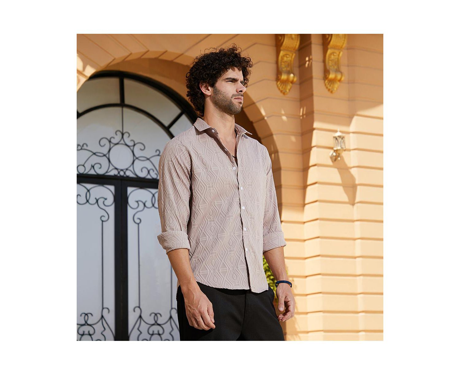 Men's Dusty Pink Illuminator-Tactile Shirt