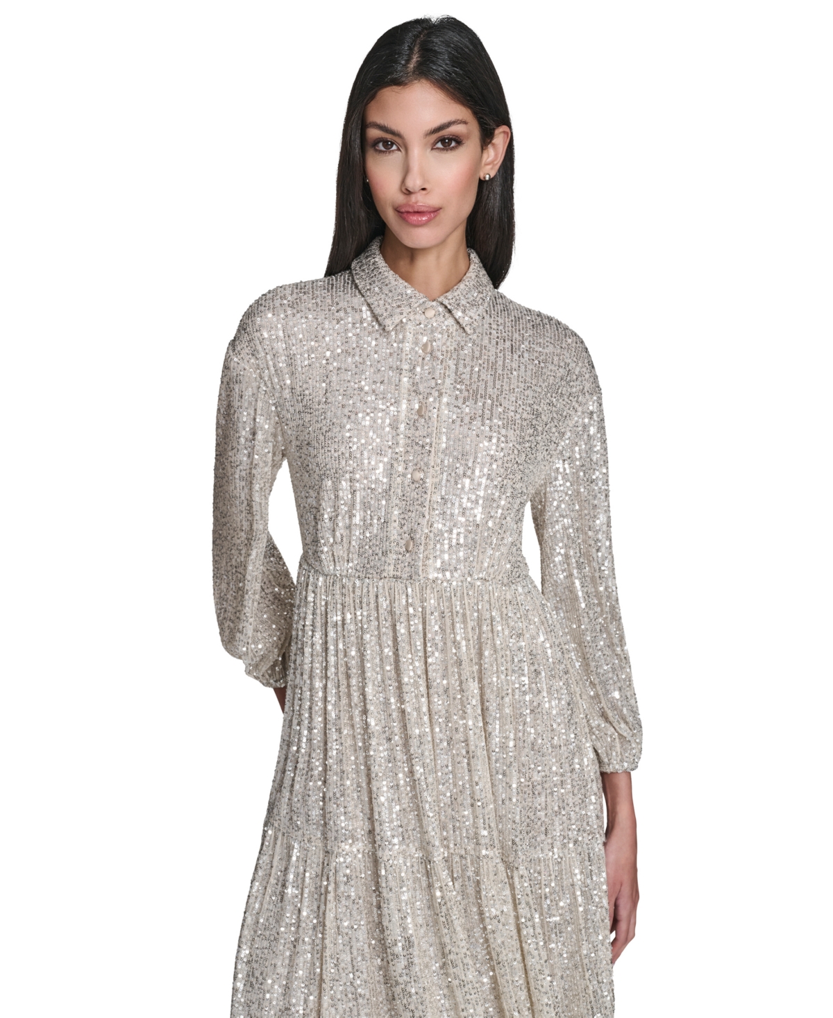 Eliza J Women's Sequin Detail Collar Dress