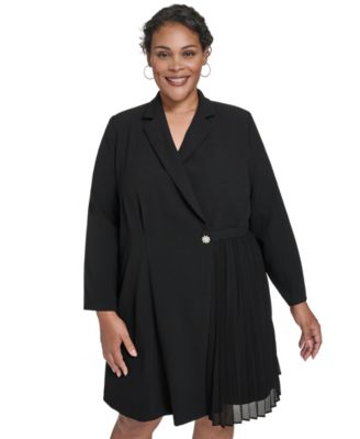 Plus Size Fit and Flare Blazer Dress