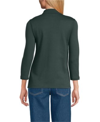 Women's 3/4 Sleeve Supima Cotton Polo Shirt