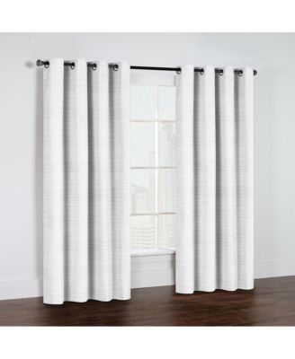 Solstice Room Darkening Grommet Curtain - 52x95", Oyster