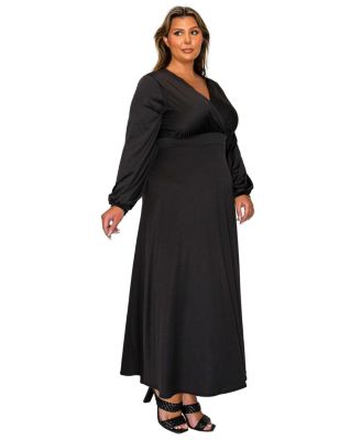 Plus Size Sophia Surplice Dress