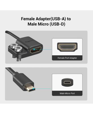 Ultra Slim 4K HDMI Type D to A Adapter Cable