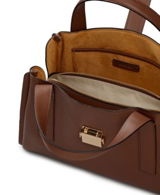 Sloane Mews Medium Zip Top Grab Satchel Bag