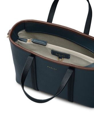 Templeton Place Saffiano Medium Zip Top Grab Satchel Bag