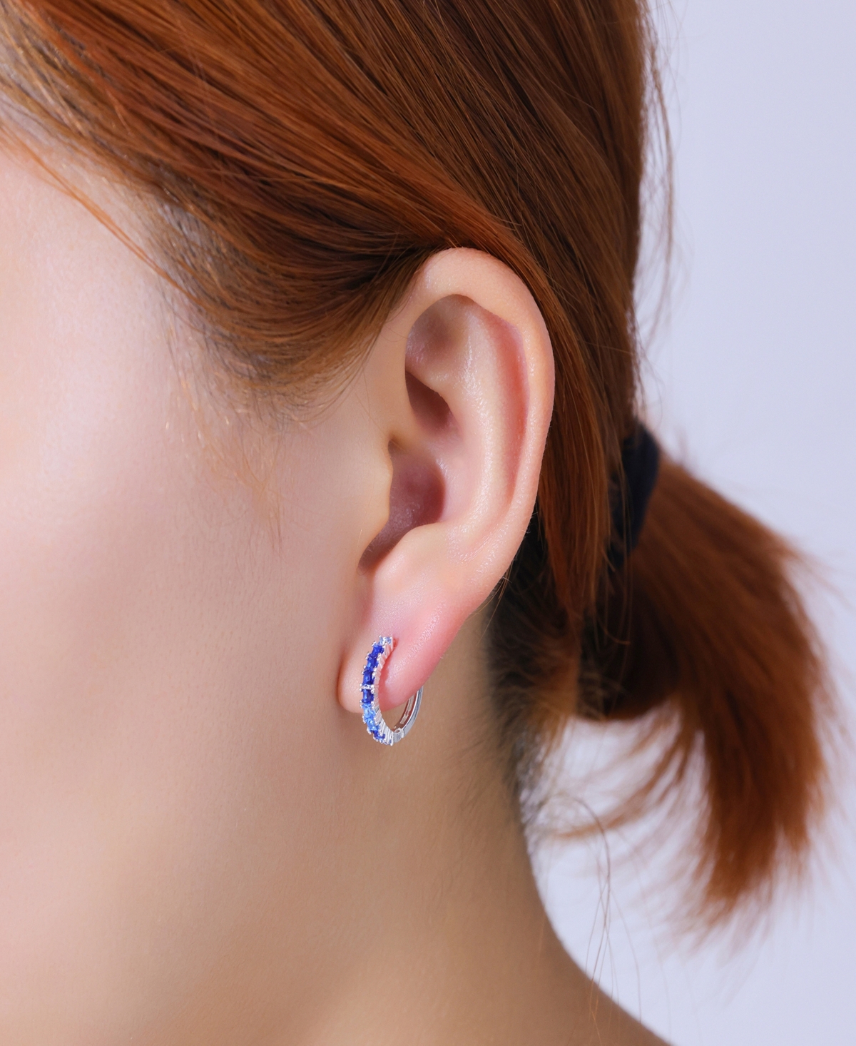 Unwritten Cubic Zirconia And Crystal Earring Trio Set In Silver