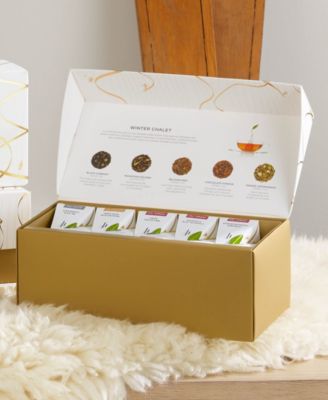 Holiday Winter Chalet Bundle with 20-Pyramid Infusers, Caf&eacute; Cup and Tea Trays