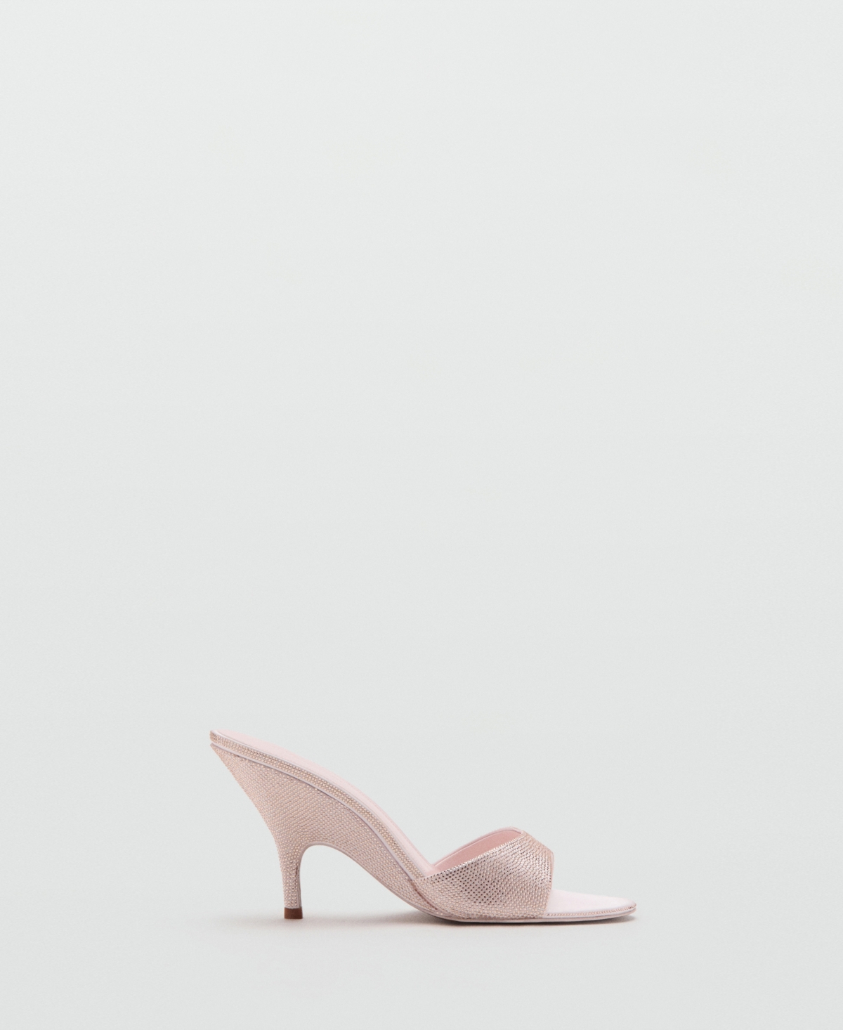 Mango Women's Rhinestone Studded Wedge Heel Sandals