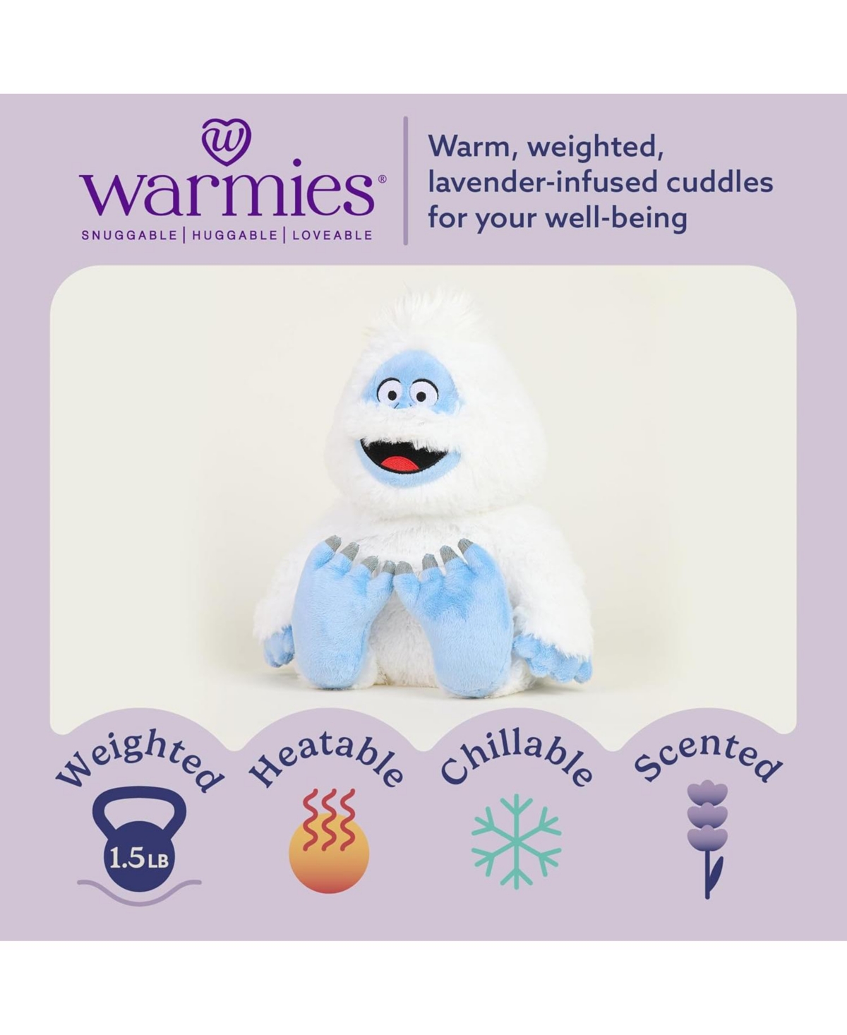 Warmies Microwavable French Lavender Scented Plush Bumble with Scarf