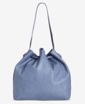 Stud Drawstring Shoulder Bag