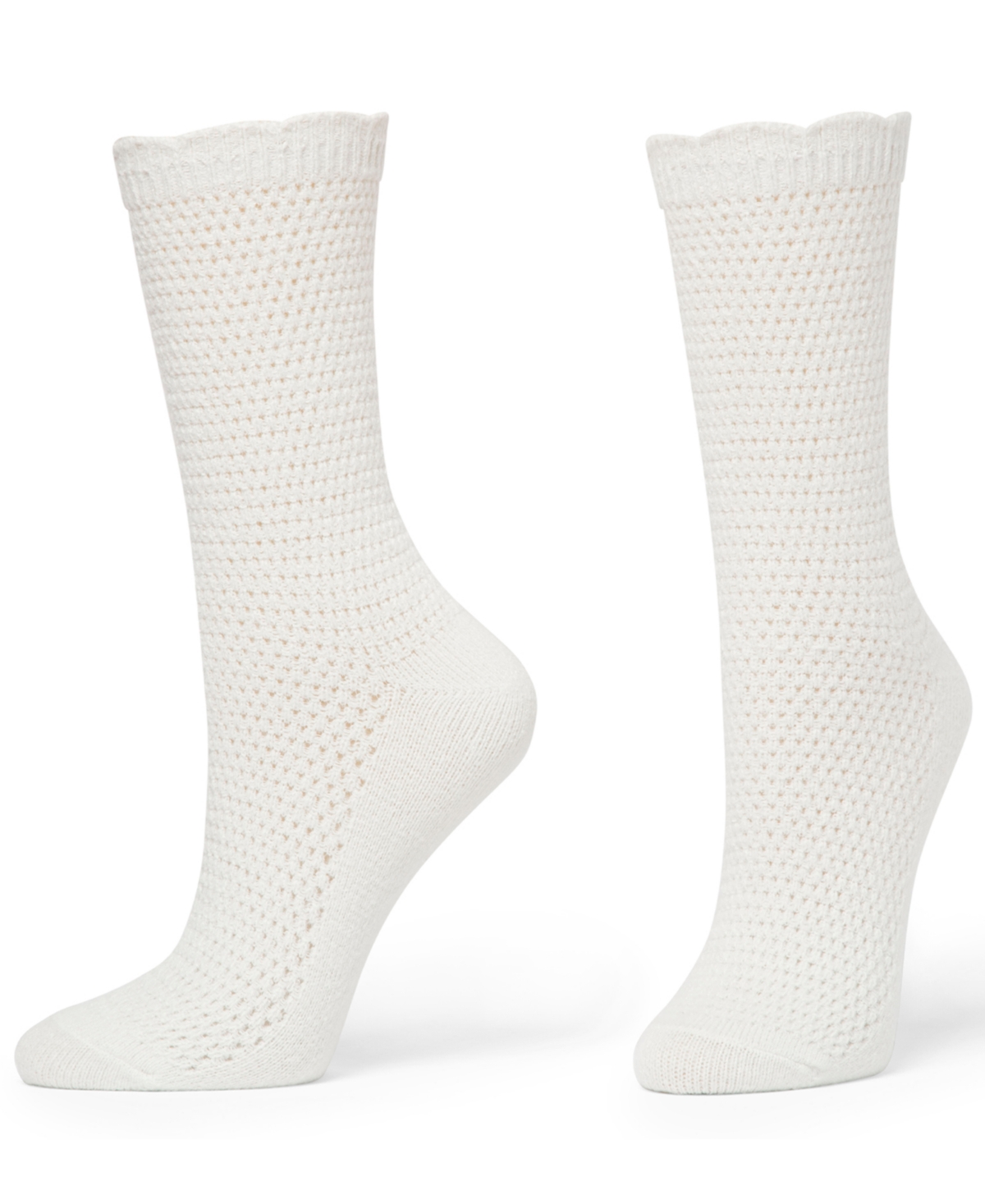Hue Lattice Crew Socks, Pack Of 2 In Animal Print
