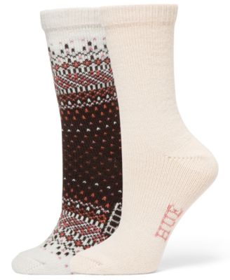 Women's 2-Pack Ombre Fair Isle Crew Socks