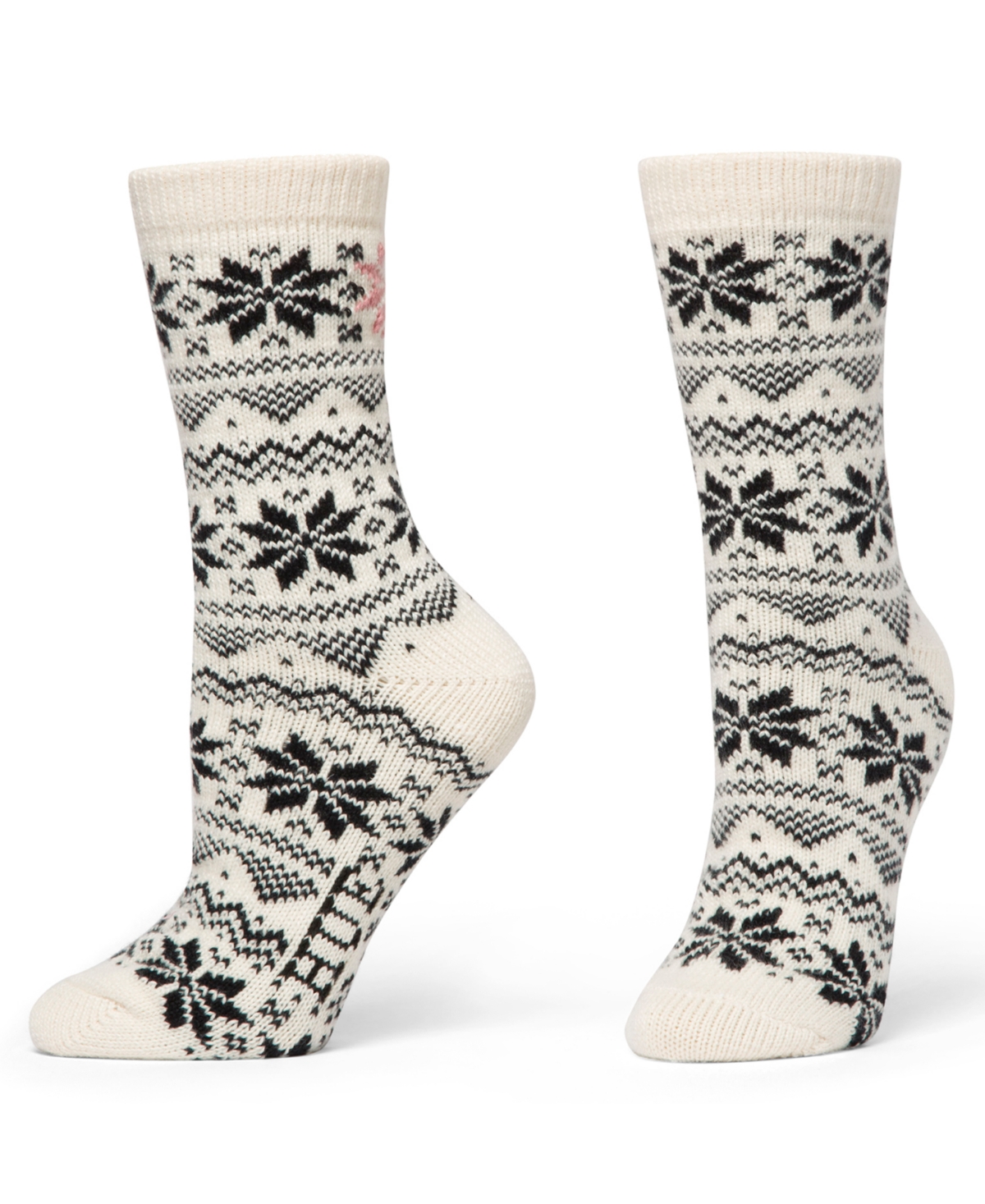 Hue Women's 2-Pack Snowflake Crew Socks