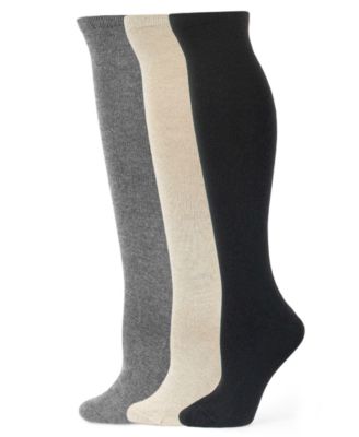 Women's 3-Pack Knee High Boot Socks