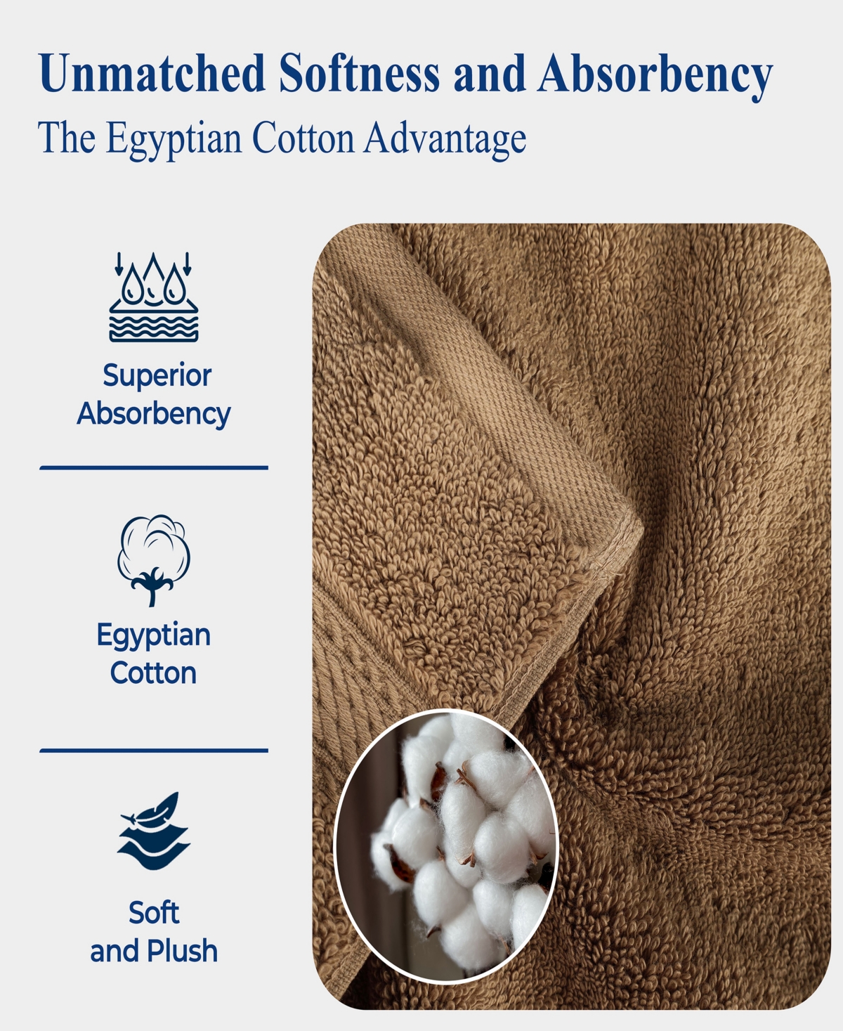 Superior Egyptian Cotton 10-pc. Towel Set In Neutral