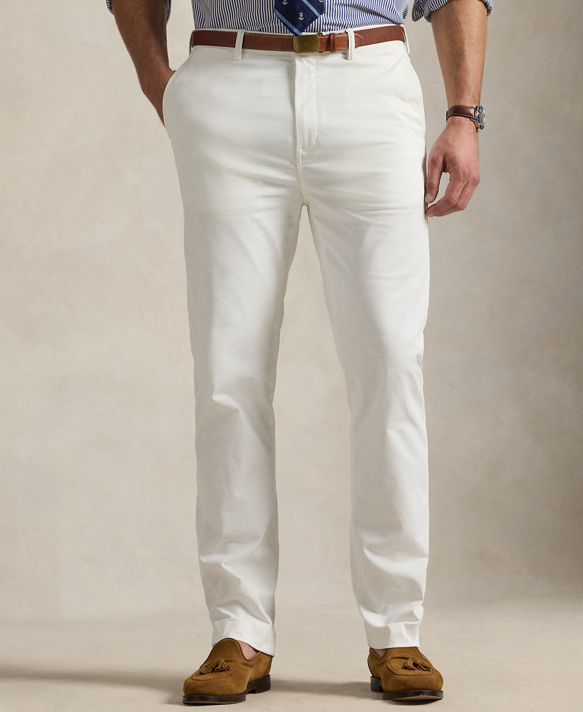 Polo Ralph Lauren Men's Big & Tall Stretch Classic Fit Washed Chino Pants