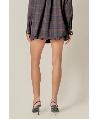 Women's Pleated Mini Skort
