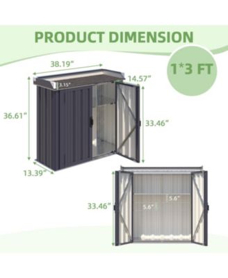 Outdoor Storage Cabinet Potting Workbench Table