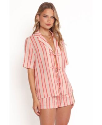 Women's Aaliyah Tie Front Top