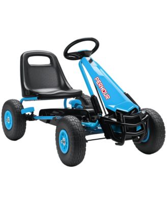 Go Kart for Kids, Pedal Go Cart with Adjustable Seat, EVA Wheels,