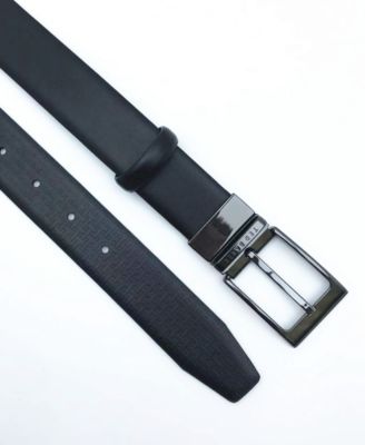 Men's Reversible Double Loop Leather Belt