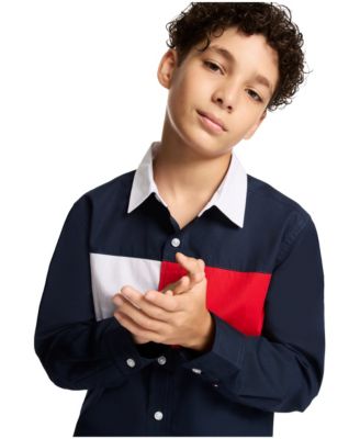 Boys' 8-20 Chest Flag Shirt