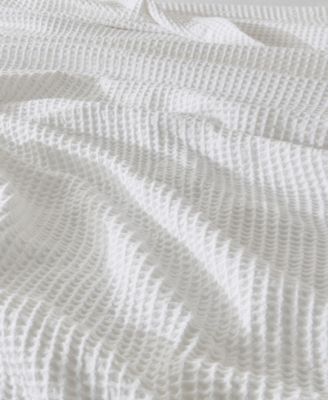 Waffle Weave Textured Cotton Blanket