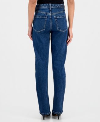 Women's After Party Split-Seam Slim-Straight Jeans