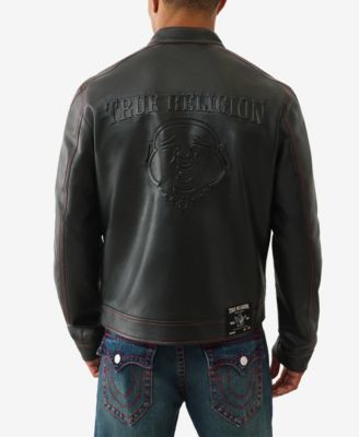 Men's Pleather Moto Jacket