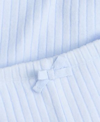 Baby Girls 2-Pc. Wide Rib Soft and Cozy Top & Pants Set, Macy’s Exclusive