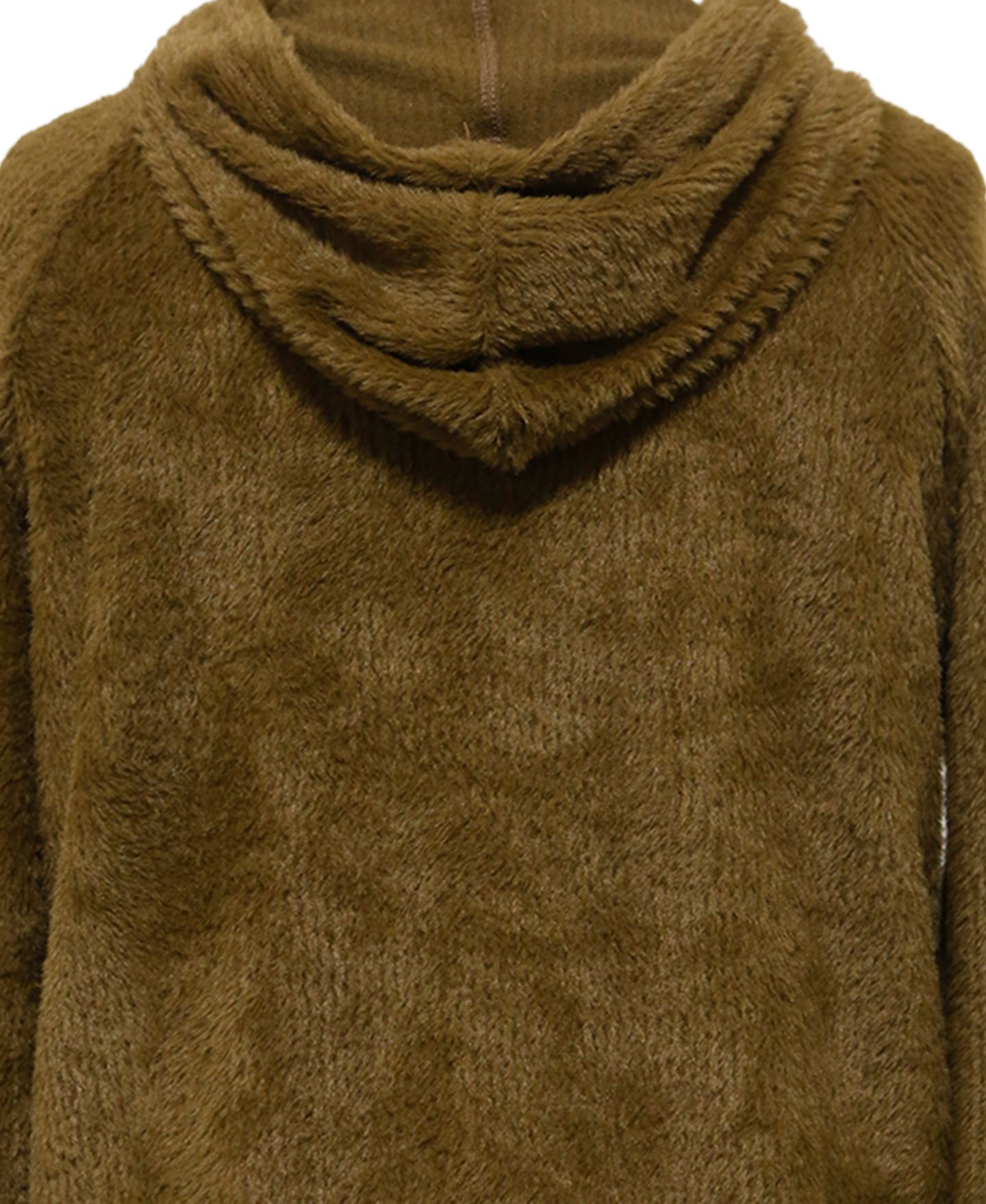 Женское худи COIN 1804 Plus Size Cozy Rib Long Sleeve Top, цвет: Хаки — фото 5