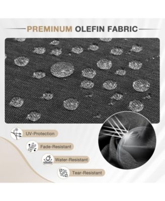 Outdoor Lounger Cushion 41.7''Lx22''Wx3''H Chair Seat Cushion - Set of 2