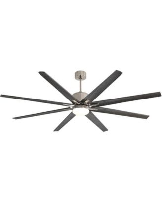 76-inch Modern and Simple 8-Blade Remote Control and Lighting Kit Ceiling Fans