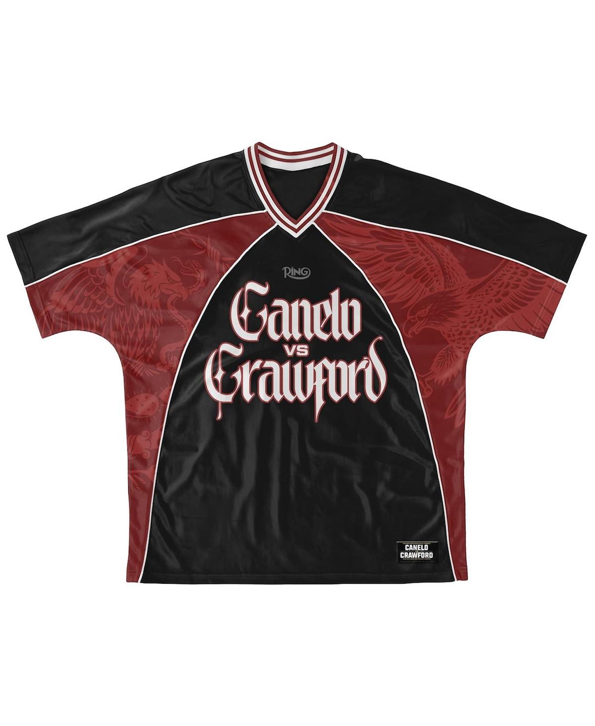 Canelo Vs Crawford Men's Red Soccer Jersey