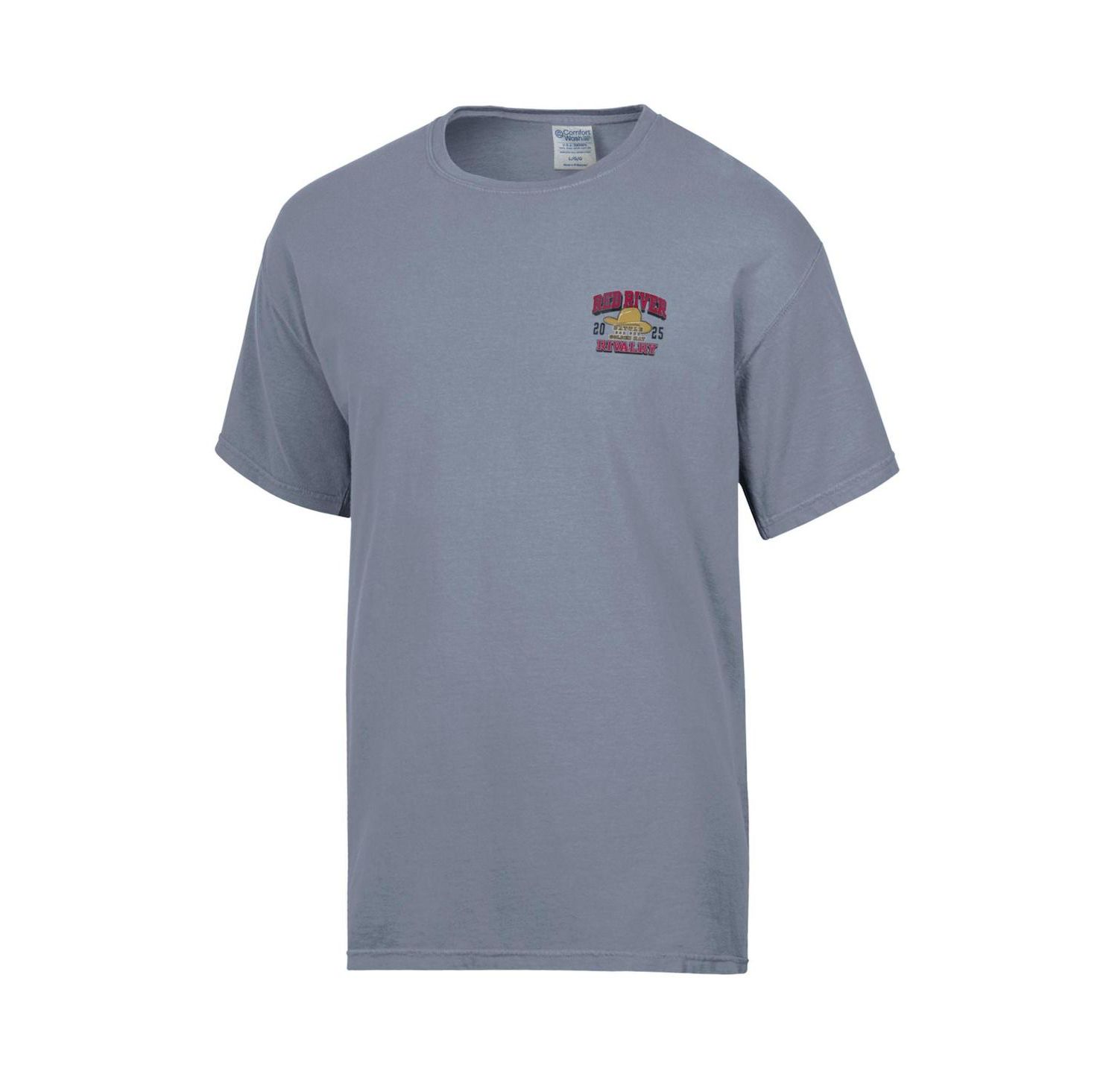 Men's Gray Texas Longhorns vs. Oklahoma Sooners Red River Rivalry Big Tex Match Up T-Shirt