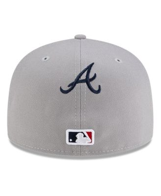 x Hyperfly Men's Gray Atlanta Braves 59FIFTY Fitted Hat