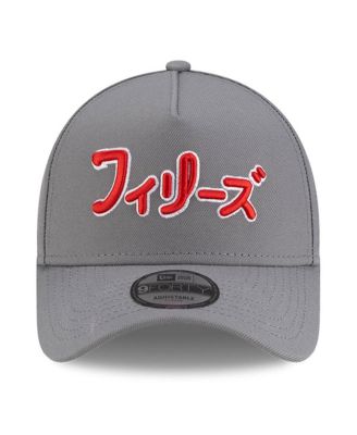 x Hyperfly Men's Gray Philadelphia Phillies A-Frame 9FORTY Adjustable Hat