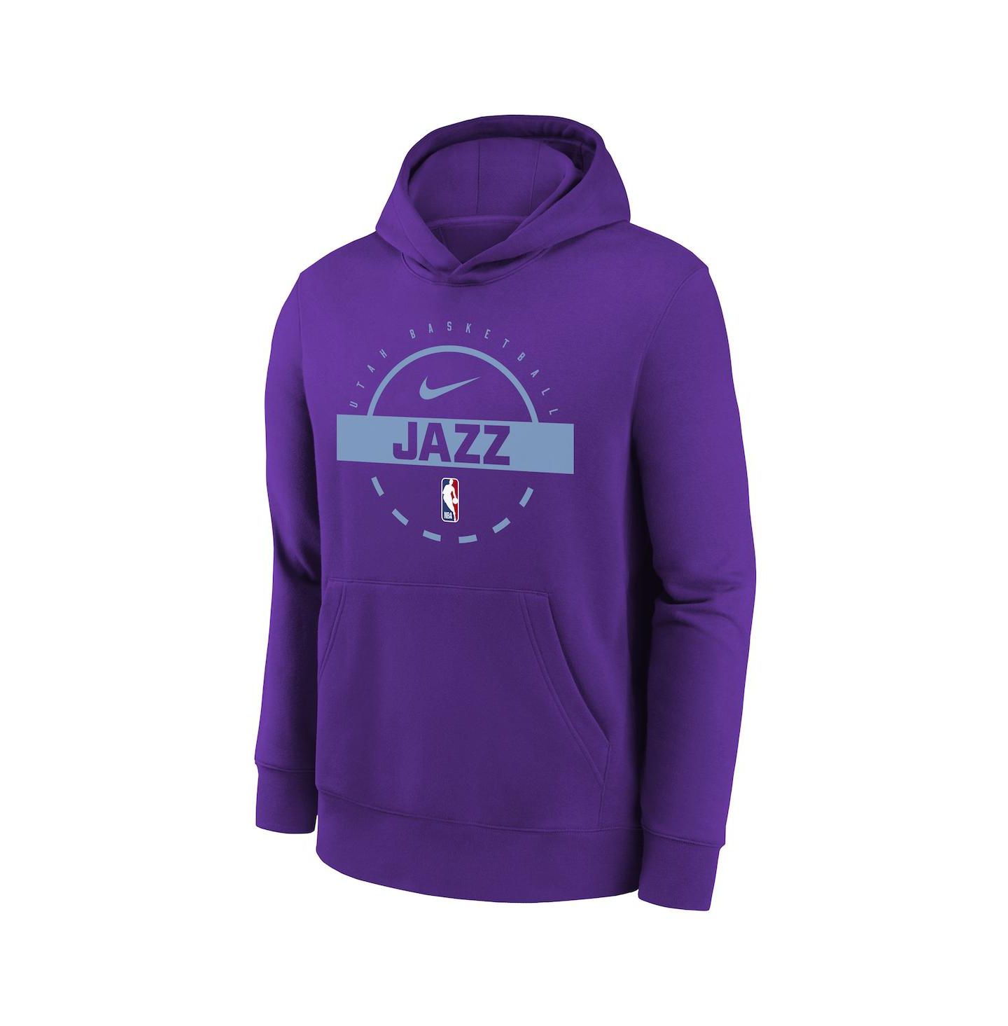 Детское худи Nike Purple Utah Jazz 2025/26 Club Fleece Practice — фото 3