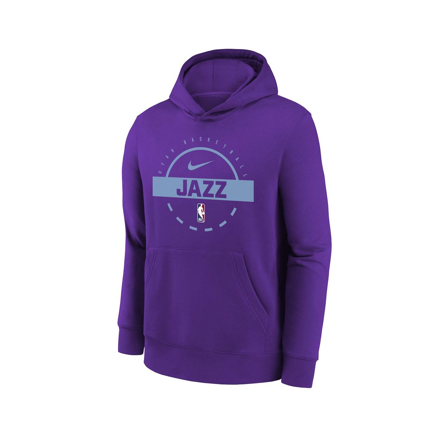 Big Boys and Girls Purple Utah Jazz 2025/26 Club Fleece Practice Hoodie