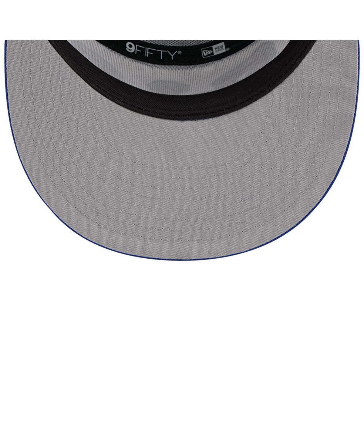 New Era Men's White/Royal Buffalo Bills 2025 Rivalries Collection Team Split Panel 9FIFTY Snapback Hat