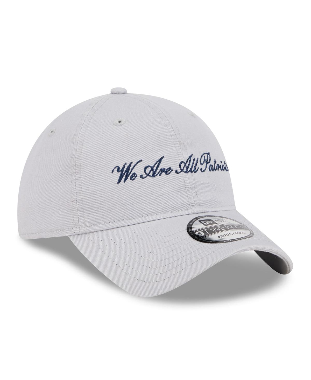 New Era Men's Gray New England Patriots 2025 Rivalries Collection Team 9TWENTY Adjustable Hat