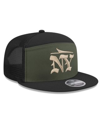 Men's Gotham Green New York Jets 2025 Rivalries Collection Team Split Panel 9FIFTY Snapback Hat