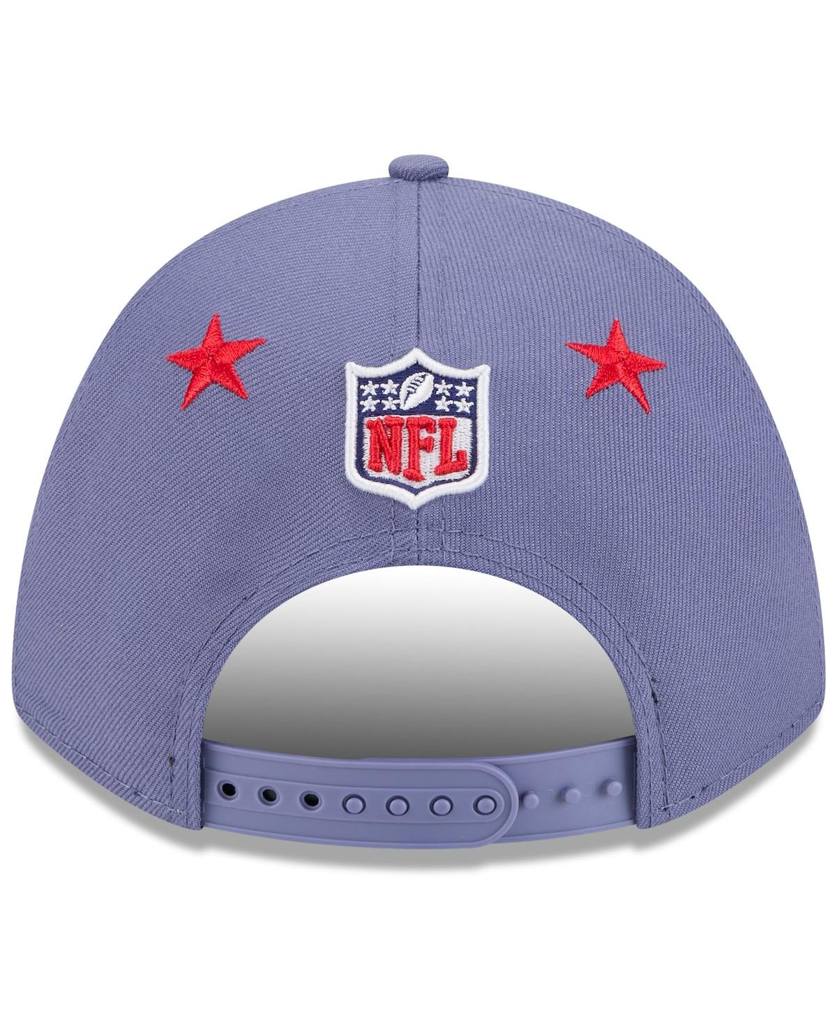 New Era Men's Meadow Blue New England Patriots 2025 Rivalries Collection Sideline A-Frame 9FORTY Adjustable Hat