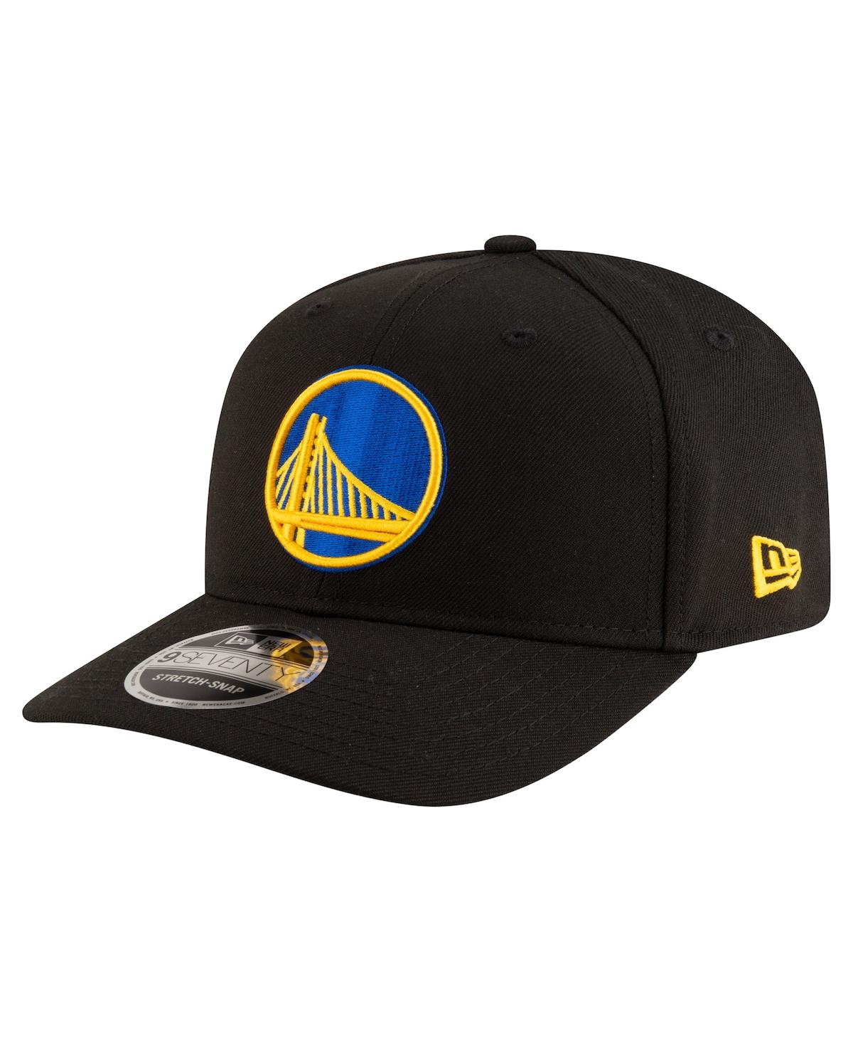 New Era Men's Black Golden State Warriors 9SEVENTY Stock Adjustable Hat